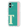 スリムプロテクションプレミアムケース with MagSafe［ オリジナル - initial color line - T green ］