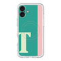 スリムプロテクションプレミアムケース with MagSafe［ オリジナル - initial color line - T green ］
