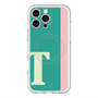 スリムプロテクションプレミアムケース with MagSafe［ オリジナル - initial color line - T green ］