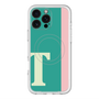 スリムプロテクションプレミアムケース with MagSafe［ オリジナル - initial color line - T green ］