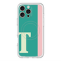 スリムプロテクションプレミアムケース with MagSafe［ オリジナル - initial color line - T green ］