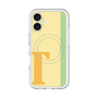 スリムプロテクションプレミアムケース with MagSafe［ オリジナル - initial color line - T yellow ］