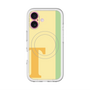 スリムプロテクションプレミアムケース with MagSafe［ オリジナル - initial color line - T yellow ］