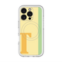 スリムプロテクションプレミアムケース with MagSafe［ オリジナル - initial color line - T yellow ］