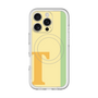 スリムプロテクションプレミアムケース with MagSafe［ オリジナル - initial color line - T yellow ］