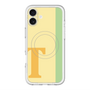 スリムプロテクションプレミアムケース with MagSafe［ オリジナル - initial color line - T yellow ］