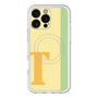 スリムプロテクションプレミアムケース with MagSafe［ オリジナル - initial color line - T yellow ］