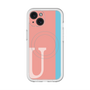 スリムプロテクションプレミアムケース with MagSafe［ オリジナル - initial color line - U pink ］