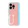 スリムプロテクションプレミアムケース with MagSafe［ オリジナル - initial color line - U pink ］