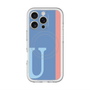 スリムプロテクションプレミアムケース with MagSafe［ オリジナル - initial color line - U blue ］
