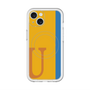 スリムプロテクションプレミアムケース with MagSafe［ オリジナル - initial color line - U orange ］