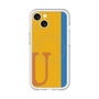 スリムプロテクションプレミアムケース with MagSafe［ オリジナル - initial color line - U orange ］