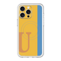 スリムプロテクションプレミアムケース with MagSafe［ オリジナル - initial color line - U orange ］
