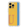 スリムプロテクションプレミアムケース with MagSafe［ オリジナル - initial color line - U orange ］