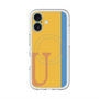 スリムプロテクションプレミアムケース with MagSafe［ オリジナル - initial color line - U orange ］