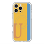 スリムプロテクションプレミアムケース with MagSafe［ オリジナル - initial color line - U orange ］