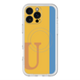 スリムプロテクションプレミアムケース with MagSafe［ オリジナル - initial color line - U orange ］