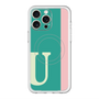 スリムプロテクションプレミアムケース with MagSafe［ オリジナル - initial color line - U green ］
