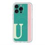スリムプロテクションプレミアムケース with MagSafe［ オリジナル - initial color line - U green ］