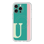 スリムプロテクションプレミアムケース with MagSafe［ オリジナル - initial color line - U green ］