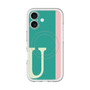 スリムプロテクションプレミアムケース with MagSafe［ オリジナル - initial color line - U green ］