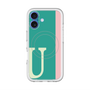 スリムプロテクションプレミアムケース with MagSafe［ オリジナル - initial color line - U green ］