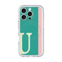 スリムプロテクションプレミアムケース with MagSafe［ オリジナル - initial color line - U green ］
