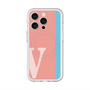 スリムプロテクションプレミアムケース with MagSafe［ オリジナル - initial color line - V pink ］