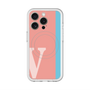 スリムプロテクションプレミアムケース with MagSafe［ オリジナル - initial color line - V pink ］