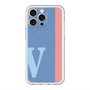 スリムプロテクションプレミアムケース with MagSafe［ オリジナル - initial color line - V blue ］