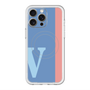 スリムプロテクションプレミアムケース with MagSafe［ オリジナル - initial color line - V blue ］