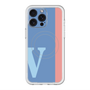 スリムプロテクションプレミアムケース with MagSafe［ オリジナル - initial color line - V blue ］