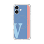 スリムプロテクションプレミアムケース with MagSafe［ オリジナル - initial color line - V blue ］