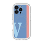 スリムプロテクションプレミアムケース with MagSafe［ オリジナル - initial color line - V blue ］