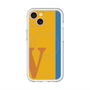 スリムプロテクションプレミアムケース with MagSafe［ オリジナル - initial color line - V orange ］