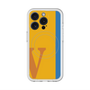 スリムプロテクションプレミアムケース with MagSafe［ オリジナル - initial color line - V orange ］