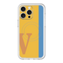 スリムプロテクションプレミアムケース with MagSafe［ オリジナル - initial color line - V orange ］