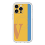 スリムプロテクションプレミアムケース with MagSafe［ オリジナル - initial color line - V orange ］