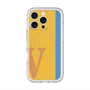 スリムプロテクションプレミアムケース with MagSafe［ オリジナル - initial color line - V orange ］
