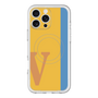 スリムプロテクションプレミアムケース with MagSafe［ オリジナル - initial color line - V orange ］