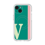スリムプロテクションプレミアムケース with MagSafe［ オリジナル - initial color line - V green ］