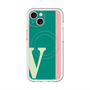 スリムプロテクションプレミアムケース with MagSafe［ オリジナル - initial color line - V green ］