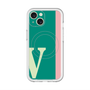 スリムプロテクションプレミアムケース with MagSafe［ オリジナル - initial color line - V green ］