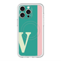 スリムプロテクションプレミアムケース with MagSafe［ オリジナル - initial color line - V green ］