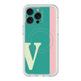 スリムプロテクションプレミアムケース with MagSafe［ オリジナル - initial color line - V green ］