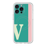 スリムプロテクションプレミアムケース with MagSafe［ オリジナル - initial color line - V green ］