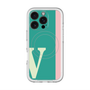 スリムプロテクションプレミアムケース with MagSafe［ オリジナル - initial color line - V green ］