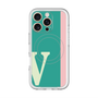 スリムプロテクションプレミアムケース with MagSafe［ オリジナル - initial color line - V green ］