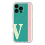 スリムプロテクションプレミアムケース with MagSafe［ オリジナル - initial color line - V green ］