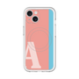 スリムプロテクションプレミアムケース with MagSafe［ オリジナル - initial color line - A pink ］